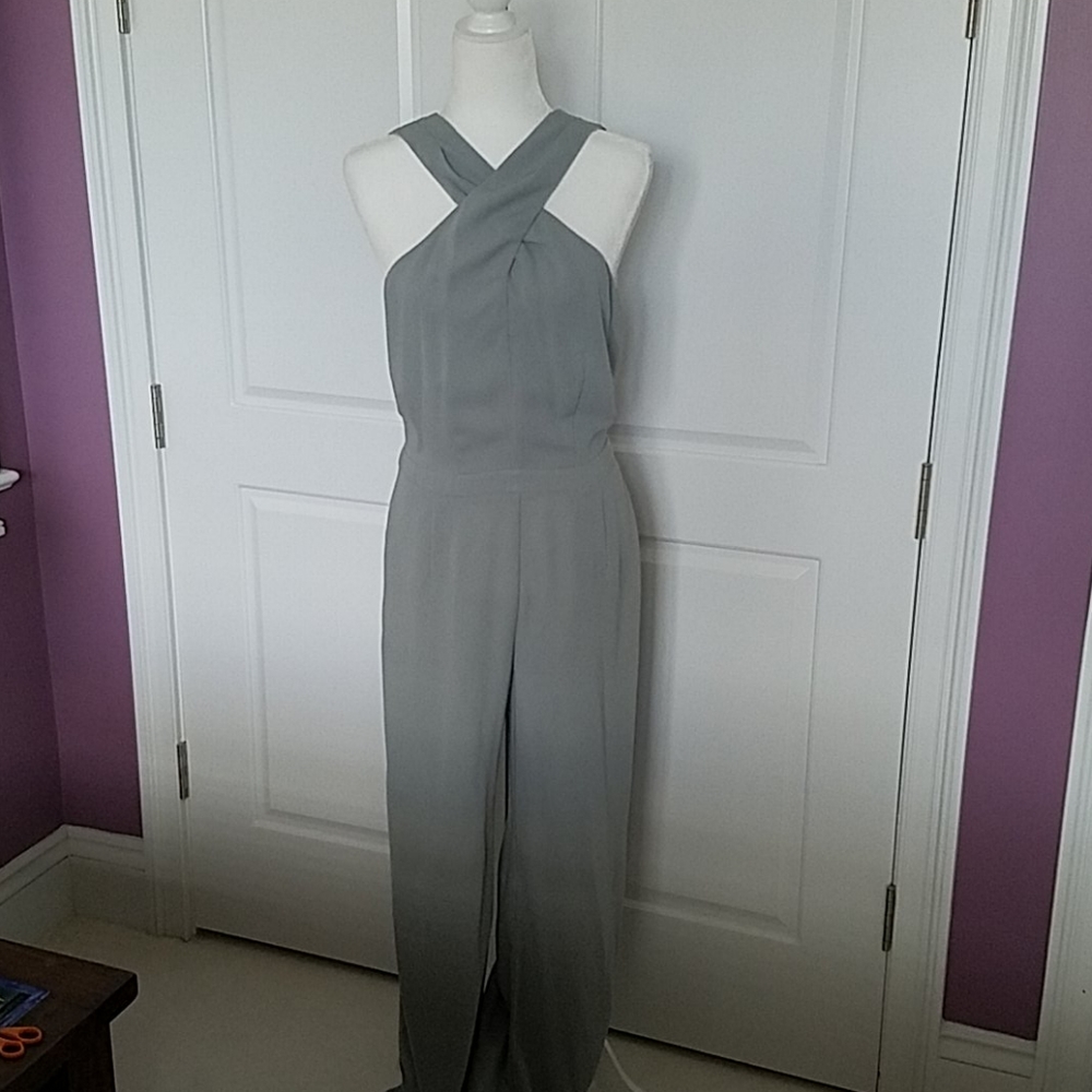 Elegant Grayish Green Women's Jumpsuit